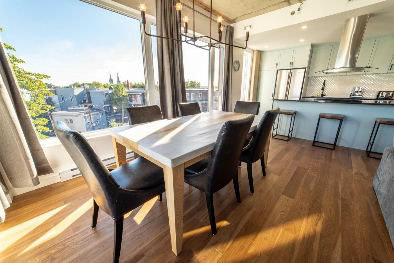 Aux Havres Urbains - Le Penthouse De La 3Ieme Avenue Apartment Québec Exterior foto