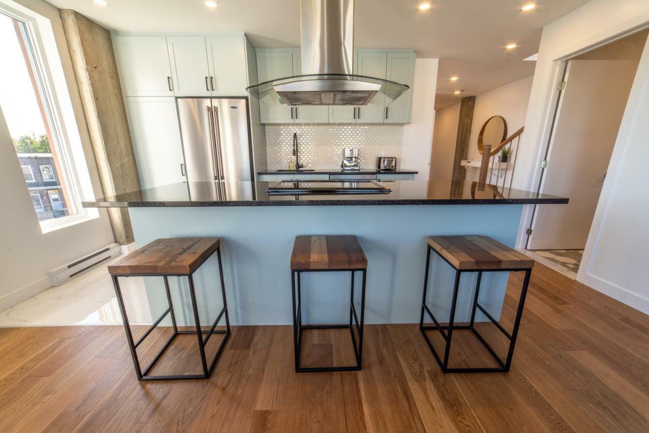 Aux Havres Urbains - Le Penthouse De La 3Ieme Avenue Apartment Québec Exterior foto
