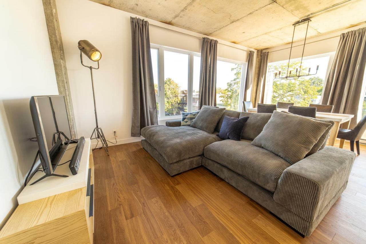 Aux Havres Urbains - Le Penthouse De La 3Ieme Avenue Apartment Québec Exterior foto